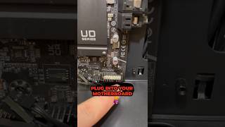How to plug in the front panel headers on a computer! #custompc #gaming #diy #gamingpc #budgetpc