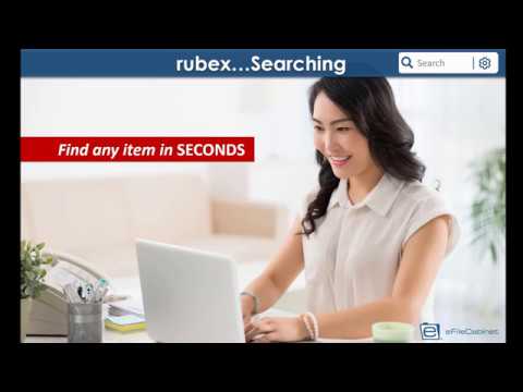 With eFileCabinet's rubex find any item in SECONDS
