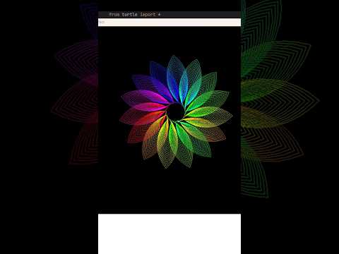 Python Graphics in 60 Seconds! 🎨 🐢 #fun #python #programming #shorts  #turtle