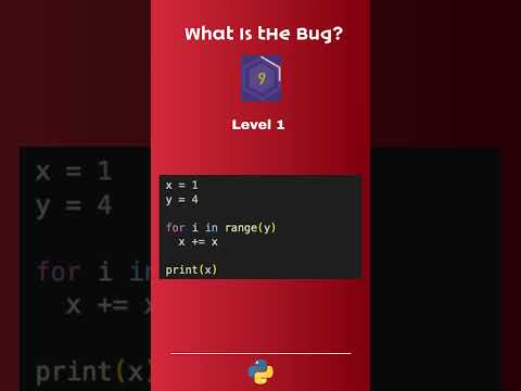 Level 1 - What is the Bug? - Python