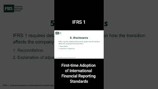IFRS 1 - Disclosures (Part 5) #accountingeducation #internationalfinancialreportingstandards