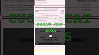 #RESULT #CUSAT CAT 2025 EXPECTED DATE