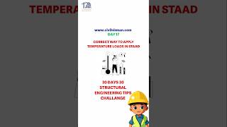How to apply Temprature load in Staad? #structuralengineering