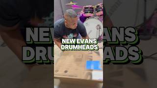 Unboxing my new Evans Drumheads #drumheads #unboxing #evansdrumheads #evans #drummer