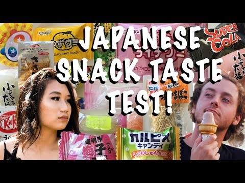 JAPANESE SNACK TASTE TEST WITH AMANDA! We ruined our mouth...