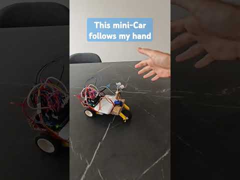 My Arduino Mini-Car Follows My Hand with AI! 🚗🤖 #AI #Robotics #Arduino