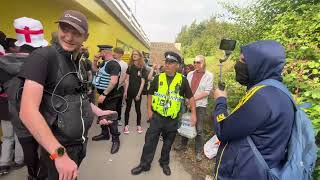 LIVE: LEEDS 25/7/25 - migrant hotel protest in Leeds