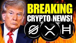 President Trump Drops BOMBSHELL WARNING on XRP, XLM & HBAR!🚨