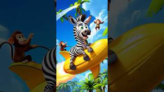 Zebra Larry's Wild Line Dance! 🦓🔥4K  #animation #8kart