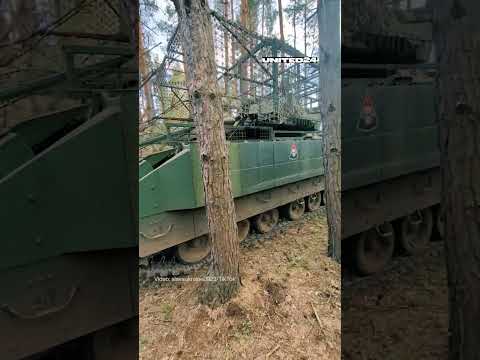 M2 Bradley IFV With Anti-Drone Cage Somewhere on the Ukrainian Front #warinukraine
