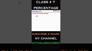 Percentage # Example 6