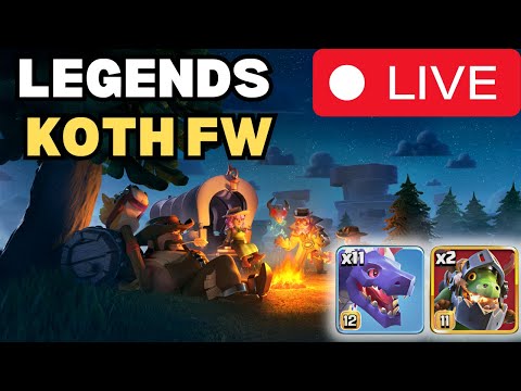 Legends then KOTH and Full grinding Friendly Wars!!!! #coclive #live #giftedbysupercell
