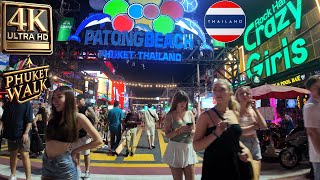 4K Thailand Patong Saturday Nightlife: Exploring Patong Beach, Bangla Road | Phuket Natural Ambience