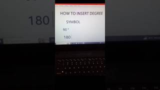 How to insert degree symbol in MS Word  shortcutkey #degree#degreesymbol#msword#computereducation