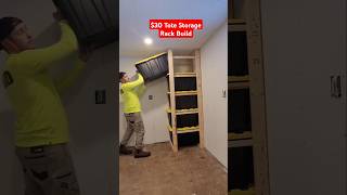 $30 DIY TOTE STORAGE RACK BUILD tutorial #storage #storageideas #diyprojects #diybuild #reno #diy