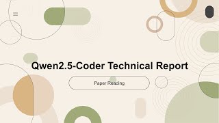 [2024 Best AI Paper] Qwen2.5-Coder Technical Report