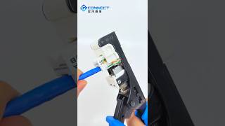 How to use the tools of Cat6a UTP Network Keystone Jack For patch panel with ethernet cable#tutorial