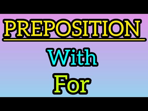 preposition (use of with, for) part 6 english malyalam explanations