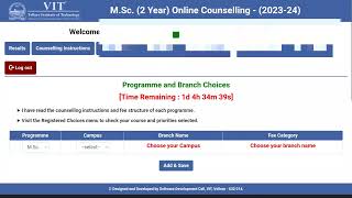 VIT online counselling 2yr M.Sc programme