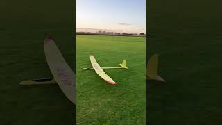 RC glider Shadow sunset landing. #rc #rcglider #rcflying #F5J #shadow #sunset