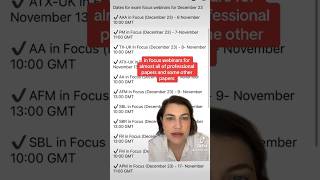 #acca exam focus webinars #accaexams #accastudents #accacoaching #greenscreen #examsuccess #examprep