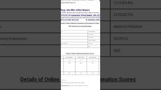 Ibps clerk prelims scorecard 🙁    #bankingexam #ibps #ibpspo2023
