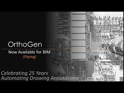 OrthoGen for BIM (Piping)