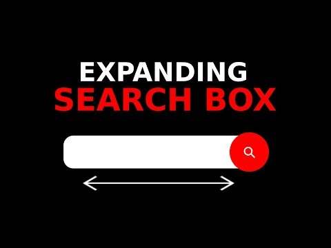 A Simple Expanding Search Box Using HTML, CSS and JavaScript
