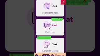National Domestic Violence Hotline 📞 Part 1 - intro to website & hotline; call, text or live chat💜