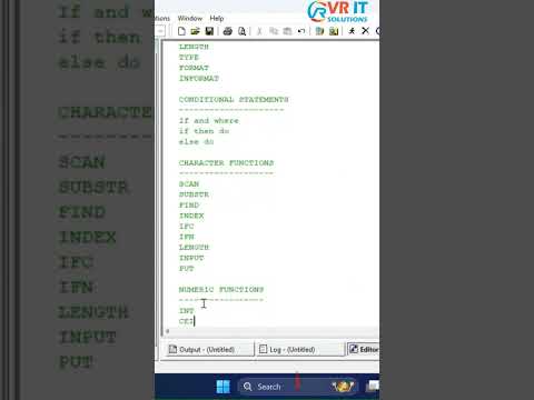 Numeric Functions in Clinical SAS | MUST-KNOW for SDTM & ADaM | VR IT SOLUTIONS #vritsolutions