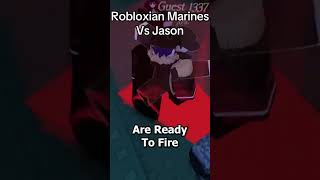 Robloxian Marines Vs Jason #roblox #forsaken #gaming #funny