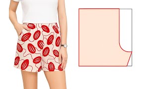 ✅ DIY Shorts Sewing ✂️🍃 Lightweight Everyday Shorts for Beginners  Easy & Stylish Idea