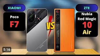 مقارنة Red Magic 10 Air Vs Poco F7 Comparison