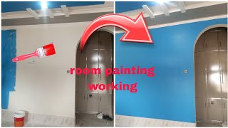 room paint colors work/ room colors designing #roomcolor #colors #work #plastarwal #panel#paint