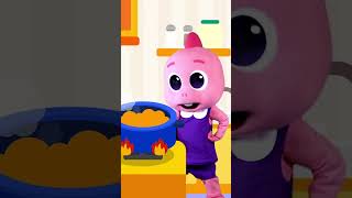あぶない！ほうちょうはだめ！子供向け安全教育 #shorts #cocobi ちびザウルスココビ