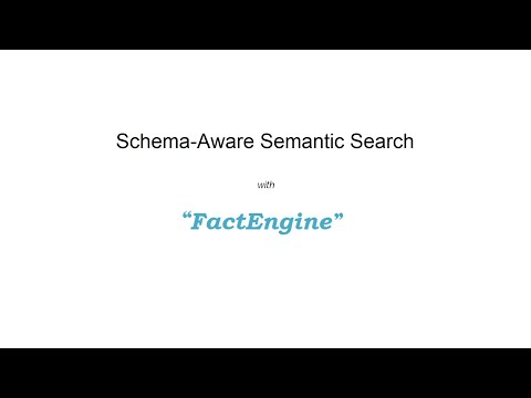 Schema-Aware Semantic Search with FactEngine