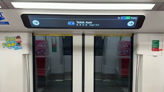 FUTURISTIC DOWNTOWN LINE! RIDING THE C951A BOMBARDIER MOVIA TRAIN from Promenade to Chinatown
