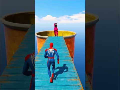 Gta V || Spiderman Fighting with the enemy ||#shorts #spiderman #funny
