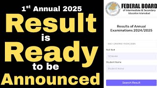 RESULT is READY to be ANNOUNCED !