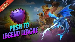 PUSH TO LEGEND LEAGUE || CLASH OF CLANS || @ClashOfClans   #clashersmit007 @supercell
