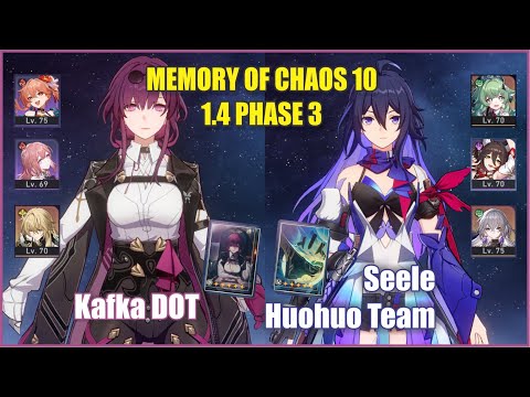 E0 Seele Huohuo & E1 Kafka Memory of Chaos 10 | Honkai Star Rail 1.5