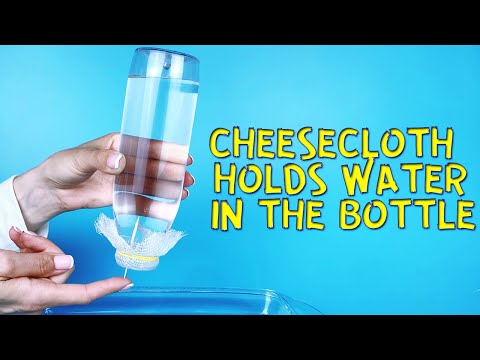 Upside down Water Bottle Physics experiment