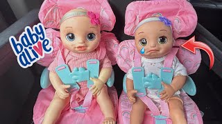 BABY ALIVE dolls go on a outing ☀️shopping and park 🛝