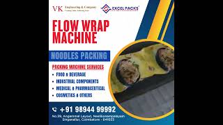 Flow Warp Machine I Packaging machine I Food packing solutions I Noodles Packaging I V K Engineering