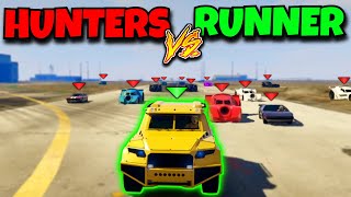 1 NIGHTSHARK vs 15 VIGILANTES! GTA 5 Manhunt