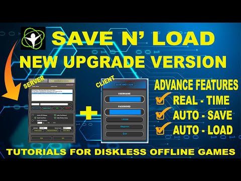 Save N Load for Diskless Setup Tutorials