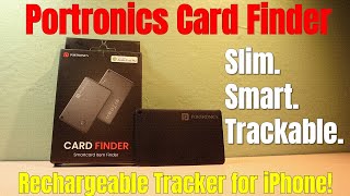 Portronics Card Finder Review Slim, Rechargeable Tracker for iPhone Users  Find My App Compatible