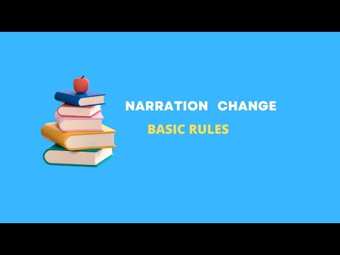 Reported Speech | Narration change | Basic Rules