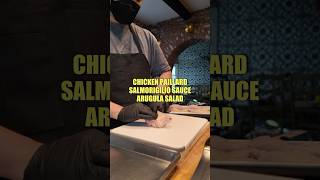 What I made as a personal chef in Beverly Hills. Chicken paillard. Salmoriglio sauce=