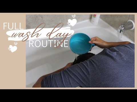 Full WASH DAY ROUTINE for type 4 natural hair